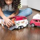 Schleich Horse Club - Voiture avec remorque pour chevaux, ensemble de figurines pour enfants de 5 ans et plus