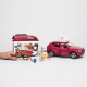 Schleich Horse Club - Voiture avec remorque pour chevaux, ensemble de figurines pour enfants de 5 ans et plus