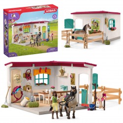 Schleich Horse Club - Sellerie, espace pour le palefrenier, figurines pour enfants de 5 ans et plus