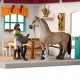 Schleich Horse Club - Sellerie, espace pour le palefrenier, figurines pour enfants de 5 ans et plus