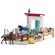 Schleich Horse Club - Enclos pour chevaux avec jument et poulain, figurines pour enfants de 5 ans et plus