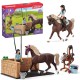 Schleich Horse Club - Myjnia dla koni Emily i Luna, figurki dla dzieci 5+