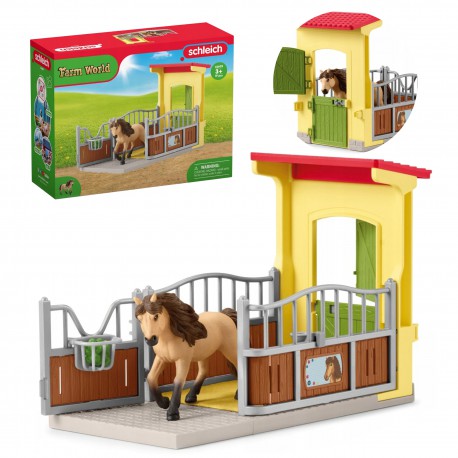 Schleich Horse Club - Boks dla kuca islandzkiego, figurki dla dzieci 5+