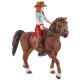 Schleich Horse Club - Figurka Hannah i Cayenne koń, zestaw figurek dla dzieci 5+