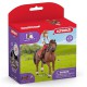 Schleich Horse Club - Figurka Hannah i Cayenne koń, zestaw figurek dla dzieci 5+