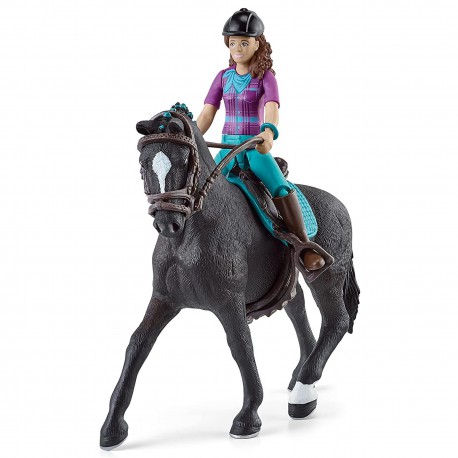 Schleich Horse Club - Lisa i Storm, koń hanowerski, zestaw figurek dla dzieci 5+