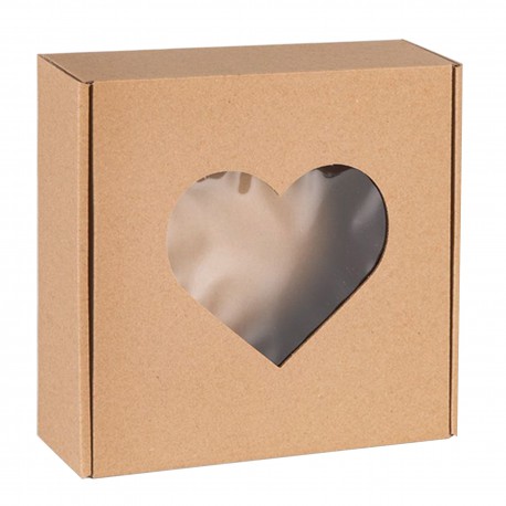 Love Box, scatola regalo con finestra a forma di cuore – Dogtags