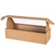 Prostokątne pudełko fasonowe z okienkiem, pudełko prezentowe 40x15x10 cm