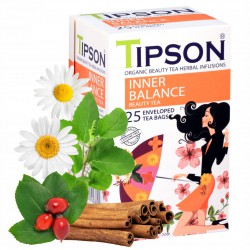 Tipson Organic Beauty INNER BALANCE herbata w saszetkach 25 x 1,5 g
