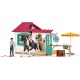 SLH42592 Schleich Farm World - Kawiarnia dla jeźdźców, figurki dla dzieci 3+