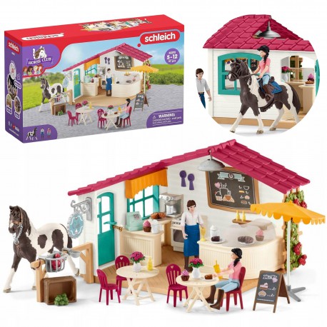 SLH42592 Schleich Farm World - Kawiarnia dla jeźdźców, figurki dla dzieci 3+