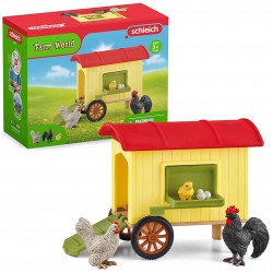 SLH42572 Schleich Farm World - Przenośny kurnik, figurki dla dzieci 3+