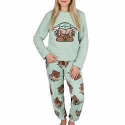 Star Wars Baby Yoda Piżama damska, ciepła piżama sherpa