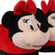 DISNEY Myszka Minnie - Miękkie, ciepłe wsuwane kapcie/papcie dla dziewczynek 3D