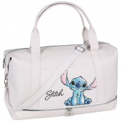 DISNEY Stitch Ecru torba podróżna, torba turystyczna 45x28x19cm