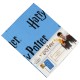 Harry Potter Niebieskie prześcieradło dla dzieci, bawełniane prześcieradło 90x200cm, OEKO-TEX