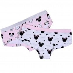 2 x Pink Briefs, Underwear For Girls Mickey Mouse & Friends DISNEY