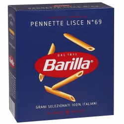 BARILLA Pennette Lisce - Włoski makaron rurki, makaron penne 500g