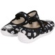 Čierne detské tenisky/papuče pre dievčatá s motívom Hedwigy, detské papuče so sovou Julia na suchý zips ZETPOL.