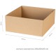 Čtvercová květinová krabice, dárková krabice 20x20x8,5 cm