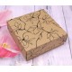Boîte carrée décorée de fleurs, boîte cadeau 20x20x8,5 cm