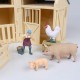 Collecta Bam Playset - Zestaw figurek zwierząt wiejskich, obora 3+
