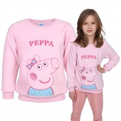 Świnka Peppa Jasnoróżowa bluza dziewczęca, polarowa bluza