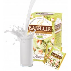 BASILUR White Magic- Zielona herbata półfermentowana oolong o mlecznym aromacie, 25x1,5 g