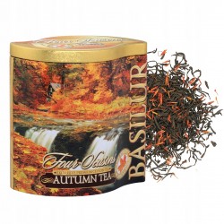BASILUR Autumn Tea- Liściasta czarna herbata z aromatem syropu klonowego w ozdobnej puszce, 100 g
