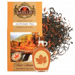 BASILUR Autumn Tea- Czarna herbata cejlońska z dodatkiem krokosza barwierskiego i aromatu klonowego, 100 g
