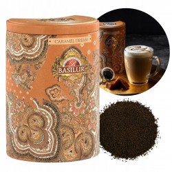 BASILUR Caramel Dream- Liściasta czarna herbata cejlońska z naturalnym aromatem karmelu w ozdobnej puszce, 100 g