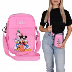 Myszka Mickey Disney Różowa mini torebka, saszetka na pasku 17x11x3 cm