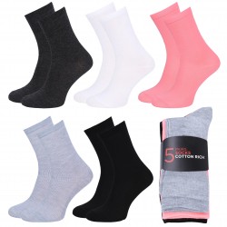 Colorful, Long Socks, Non-Pressure Socks - 5 Pairs