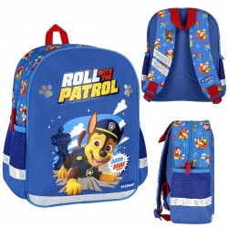 Psi Patrol Chase Niebieski plecak przedszkolny dla chłopca, odblaski 31x25x10 cm
