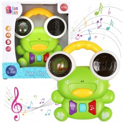 Interaktywna zabawka muzyczna, zabawka edukacyjna Muzyczna ŻABKA 12m+ BamBam