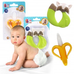 Zestaw niemowlęcy: Gryzak lisek + Gryzak, szczoteczka banan Bam Bam