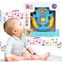 Muzyczna Kierownica, zabawka edukacyjna dla dzieci 18m+ BamBam