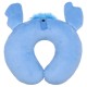 Stitch Disney Poduszka podróżna rogal z uszami niebieska, miękka 32x32 cm