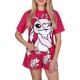 Lilo i Stitch Disney Andzia Letnia piżama damska, różowa piżama na krótki rękaw