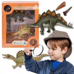 Collecta Zestaw figurek dinozaurów, Stegozaur i Spinozaur 3+