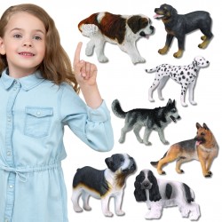 Collecta Zestaw figurek 7 psów, zwierzęta domowe 3+