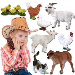 Collecta Zestaw figurek dla dzieci, figurki - zwierzęta z farmy 3+