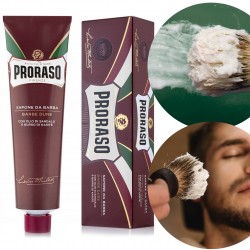 Proraso - Mydło do golenia w kremie, tubka - twardy zarost 150 ml