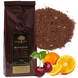 Cherry Tree Herbata Rooibos aromatyzowana o smaku wiśni i pomarańczy 150 g
