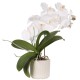 Krémový kvetináč, keramický kvetináč 13x13x11,5 cm