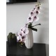 Bežová keramická váza, vysoká váza na kvety 12,5x12,5x32cm