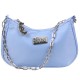 DISNEY Stitch Niebieska torebka bagietka na ramię, srebrny łańcuszek 25x15x5 cm