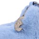 DISNEY Stitch baguette axelremsväska i plysch, blå 25x7x17 cm