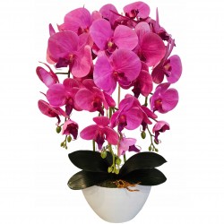 Künstliche Orchidee im Topf, rosa Orchidee 53 cm