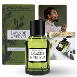 Jeanne en Provence - Lavande & Vétiver Orzeźwiająca i aromatyczna woda toaletowa dla mężczyzn 100ml